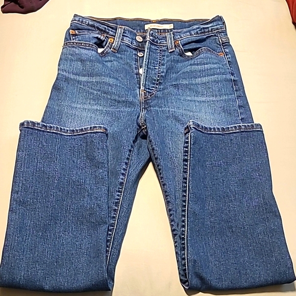 Levi Jeans Wedgie Straight Fit Women's Jeans Size 27 - Picture 2 of 5